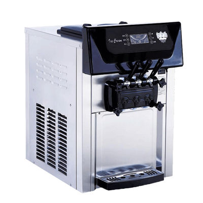 Soft Serve Ice Cream Machine 20-28L/H Restaurant Ice Cream Maker Commercial Icecream Maker Ice Cream Making Machine with Factory Price 6 Quart Capacity and English Operating Language