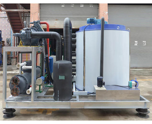 Good price 1670 KG 8ton 8000kg Industrial Ice Block Maker Flake Ice Making Machine for Business Commercial Prices WATER COOLING 8ton online