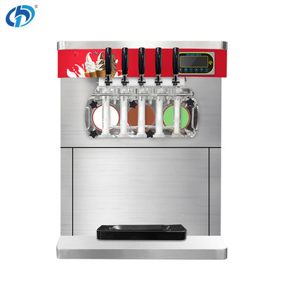 Good price 5 Flavors Automatic Ice Cream Making Machine Continuous Production Capacity 225-250 cups /100g Refrigerating R410a R134A online