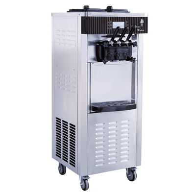 Good price Automatic 3 Flavors Commercial Ice Cream Making Machine 20-28 L/H Capacity 110-220V/50-60Hz Voltage for Business Yogurt online